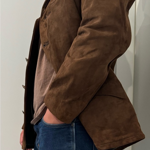 Suede Coat with Fleece Lining (Tall) - Picture 10 of 15